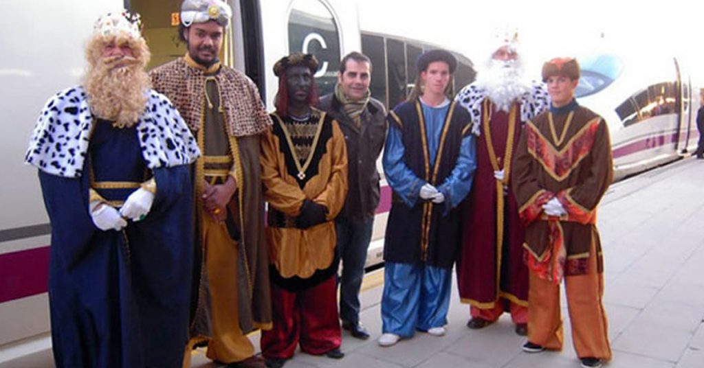 Los Reyes Magos utilizan el tren para llegar a Badajoz (Fuente: vivireltren.es)