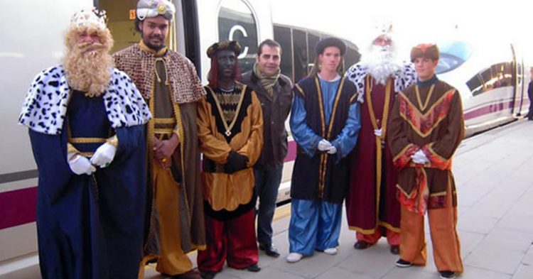 Los Reyes Magos utilizan el tren para llegar a Badajoz (Fuente: vivireltren.es)