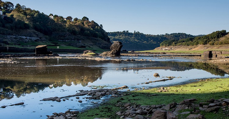 Sequía en Portomarín (Nacho Manotas, Foter)