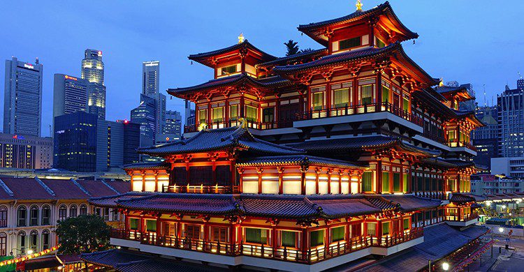 Templo budista en Singapur