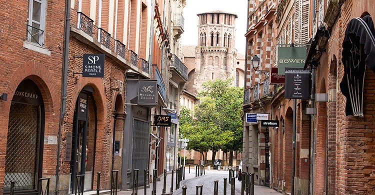 Una calle en el centro de Tolouse