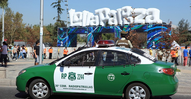 Entrada del festival Lollapalooza en Chile