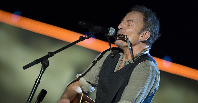 El cantante Bruce Springsteen durante un show