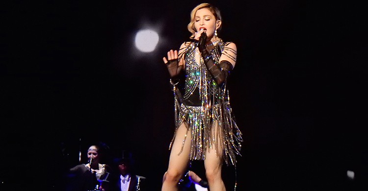 Un show de la cantante Madonna
