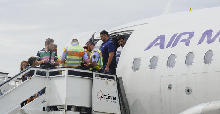 muerte en un avion