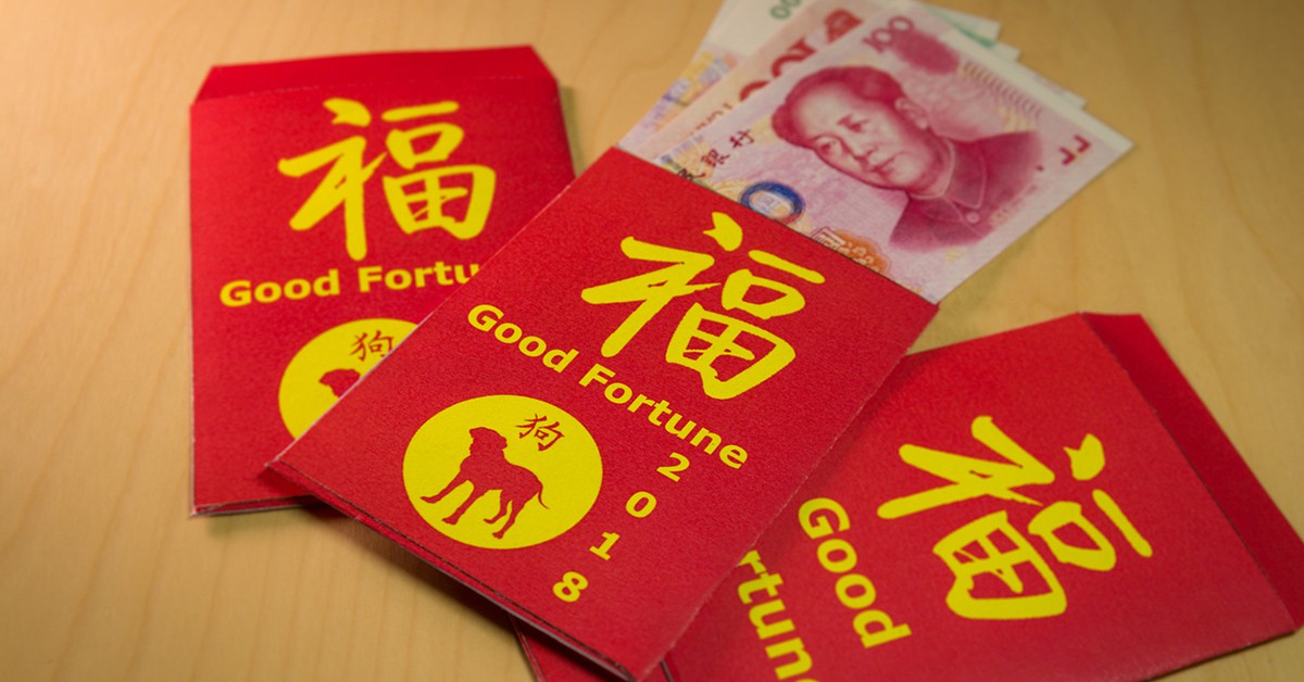 Sobres rojos con dinero