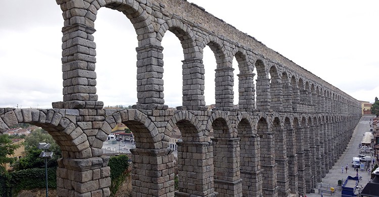 Detalle del acueducto de Segovia