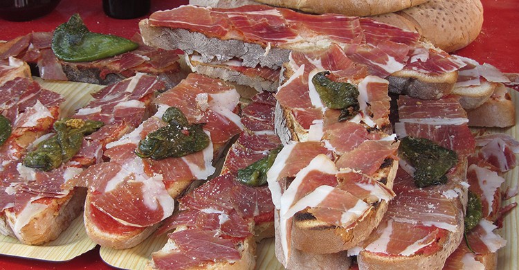 Tostas de jamón