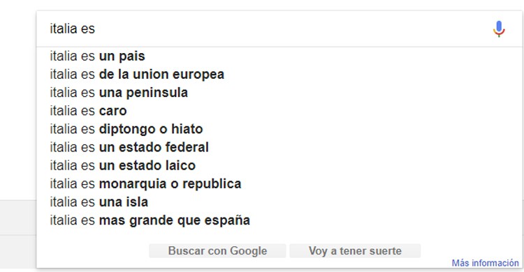 busquedas en google