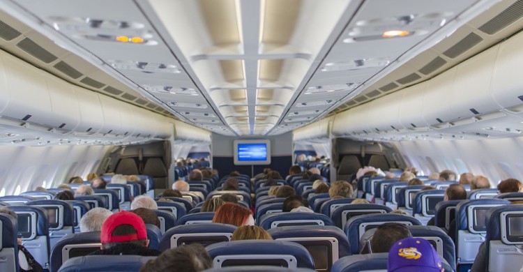Interior de un avión