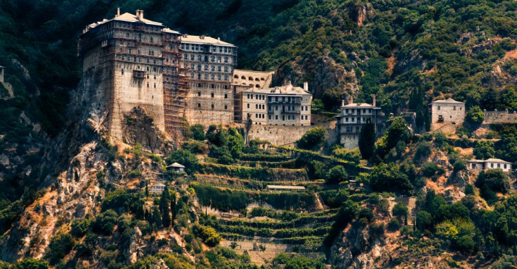 Un monasterio en el Monte Athos