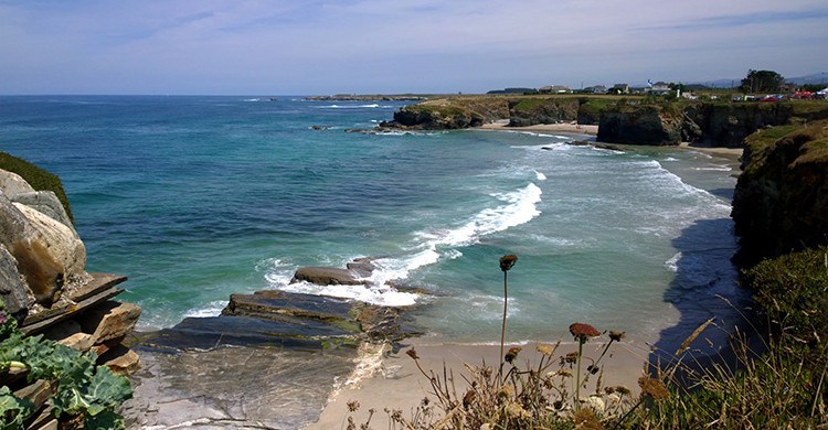Vistas de la playa de Os Castros