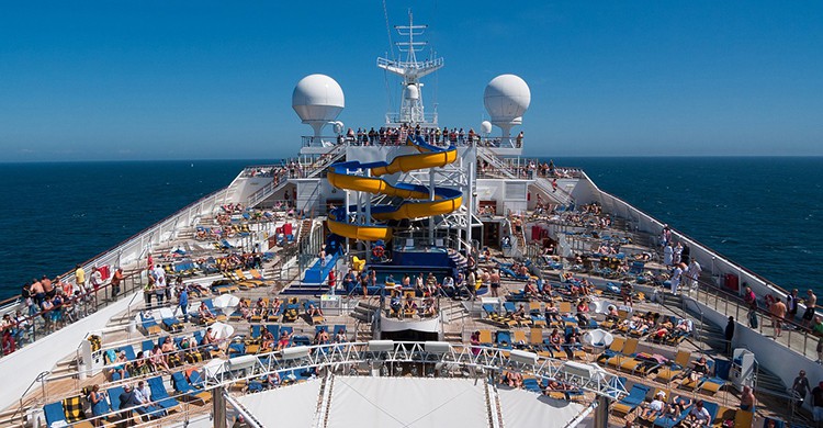 Cubierta de un crucero