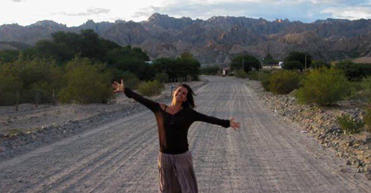 Julia del Olmo en Argentina (Julia del Olmo /caminosalvaje.org)