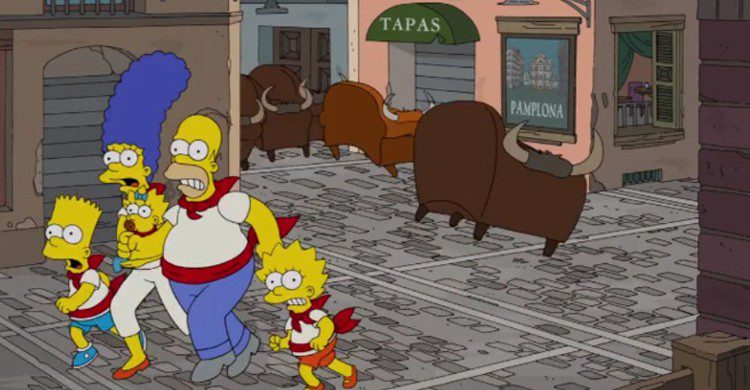 Los Simpson estuvieron en los sanfermines (Promocional)