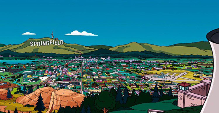 Springfield, el lugar de residencia de Los Simpson (Fuente: neoteo.com)