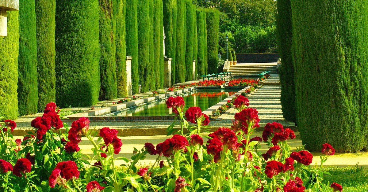 Un jardín florido en Córdoba