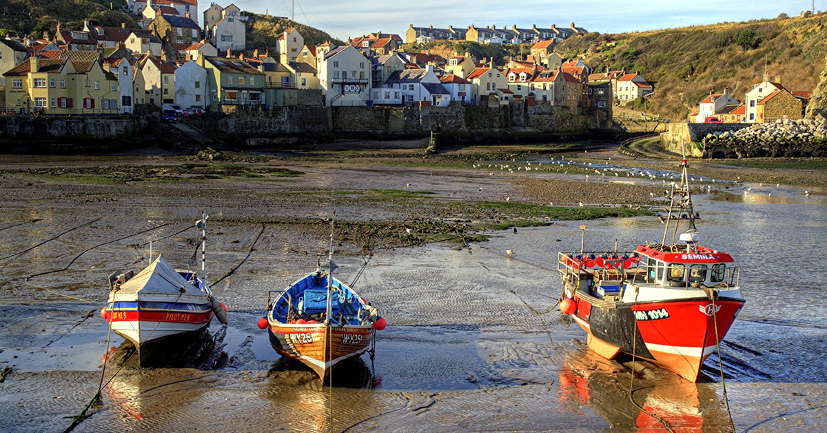 Playa de Staithes, Inglaterra