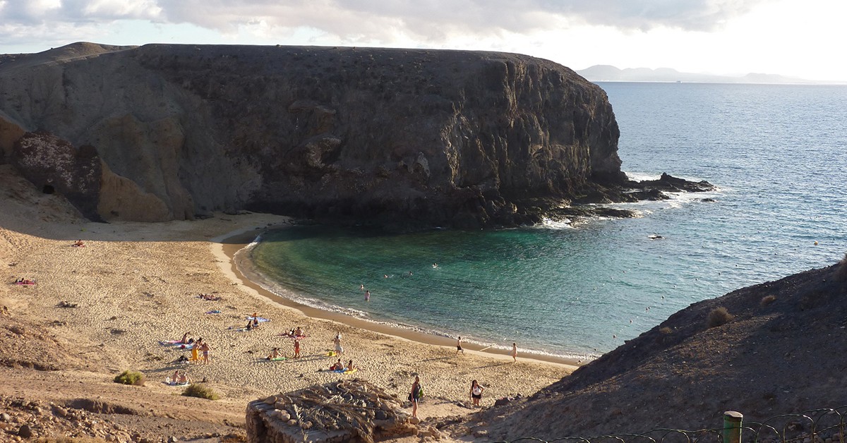 Vistas de la Playa Papagayo (Lanzarote)