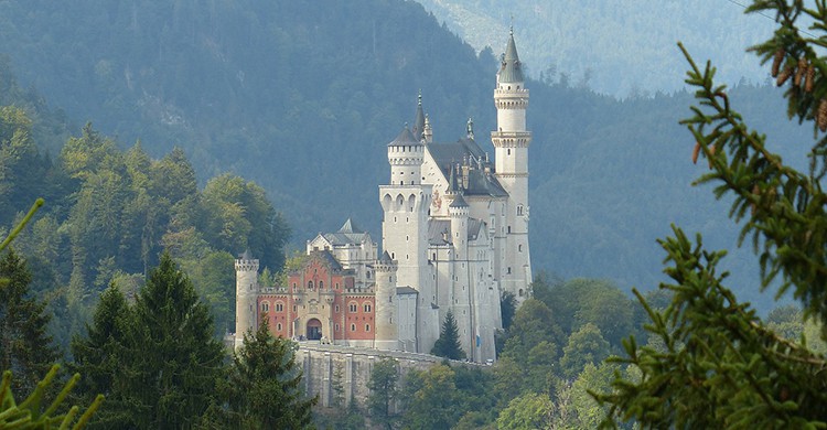 Vistas del castillo de Neuschwanstein, en Alemania