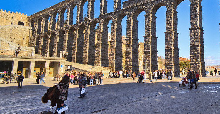 El Acueducto de Segovia en Castilla y León (Fuente: Tomas Fano / Flickr)