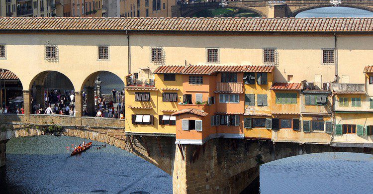 El famoso puente de Florencia en Italia (Fuente: Javier Delgado / Flickr)