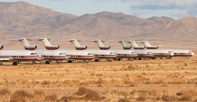 qué les pasa a los aviones cuando ya no se usan