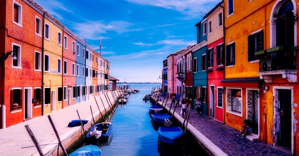 Las casas de colores de Burano
