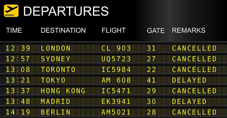 ¿Alguna vez te han cancelado el vuelo y no has podido viajar? (iStock)