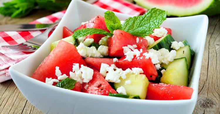 4. Ensalada de sandía y queso feta