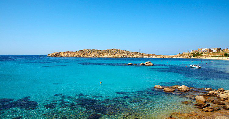 Playa de Paraga en Mykonos, Grecia (Fuente: iStock)