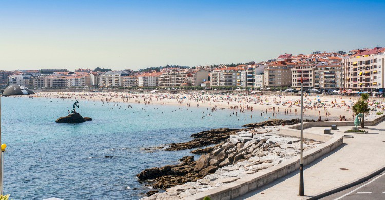 Vistas del litoral de Sanxenxo (Fuente: iStock)