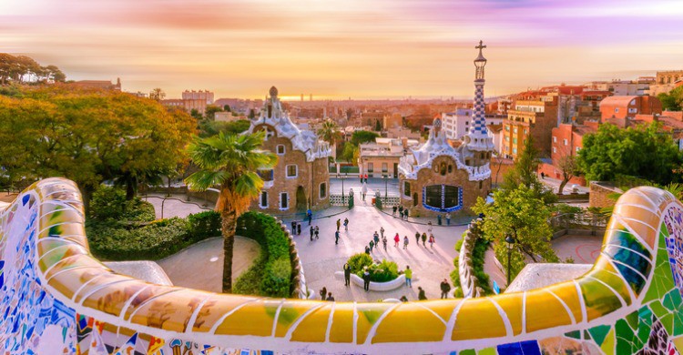 El Park Güell en Barcelona (Fuente: iStock)