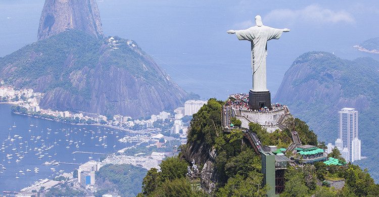 Vista cenital de río de Janeiro(Istock)