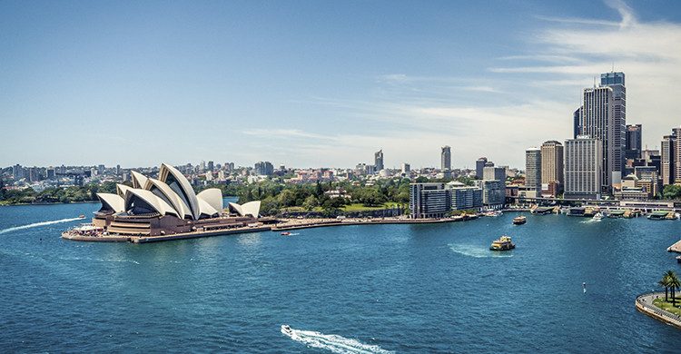 Vista del Puerto de Sídney en Australia(Istock)