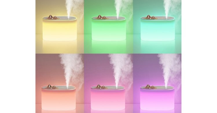 Humidificador con luces Led (Aliexpress)