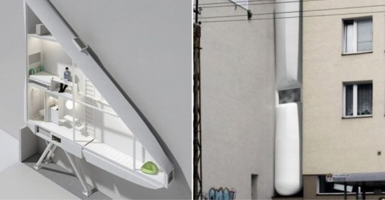 La casa más estrecha de Varsovia (Facebook)