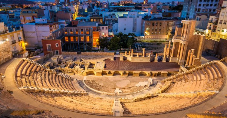 El Teatro romano de Cartagena, Carthago Nova, en España. (Adobe Stock)