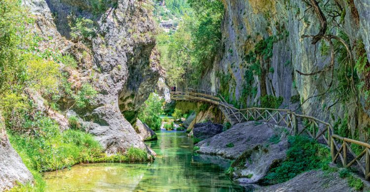 Ruta del nacimiento del Río Borosa, situada en Jaén. (Adobe Stock)
