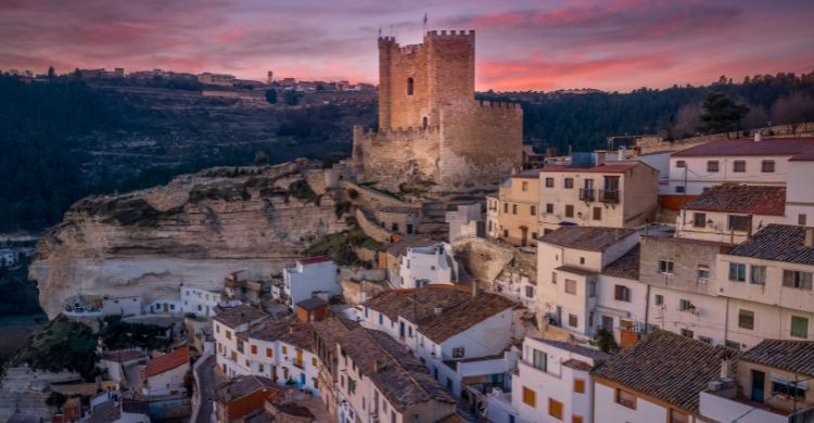 Vista aérea de Alcalá del Jucal, Albacete, España. (Adobe Stock)