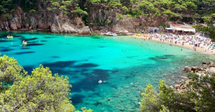 En El Toc al Mar, en esta playa de Begur, podrás disfrutar de una de las mejores paellas de la Costa Brava. (Adobe Stock)