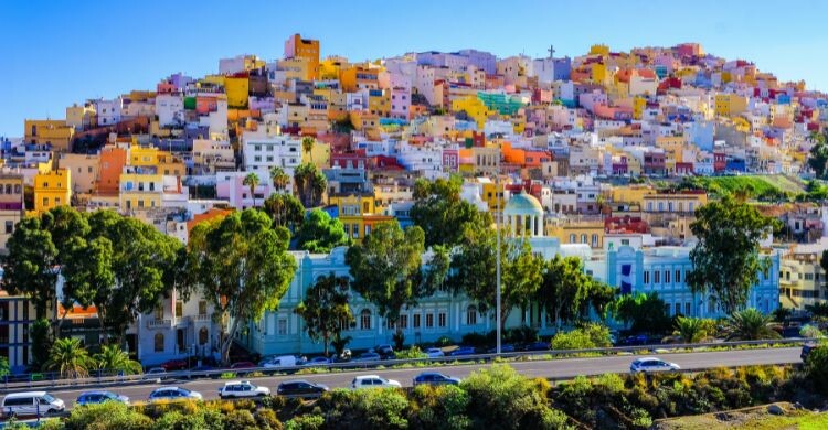 La ciudad de Ciudad alta es una de las ciudades que podrás recorrer en Gran Canaria, España. (Adobe Stock)
