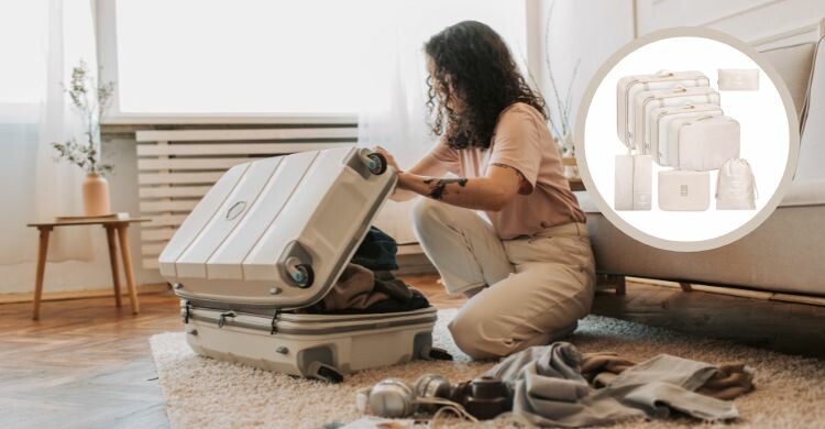 Organizador de maleta (Amazon y Canva)