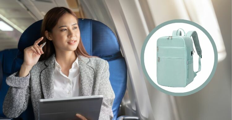 Viaja en avión con esta mochila (Canva)