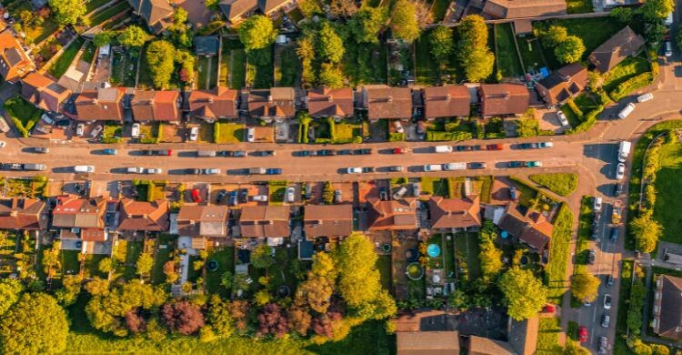 El barrio de Croydon visto desde arriba