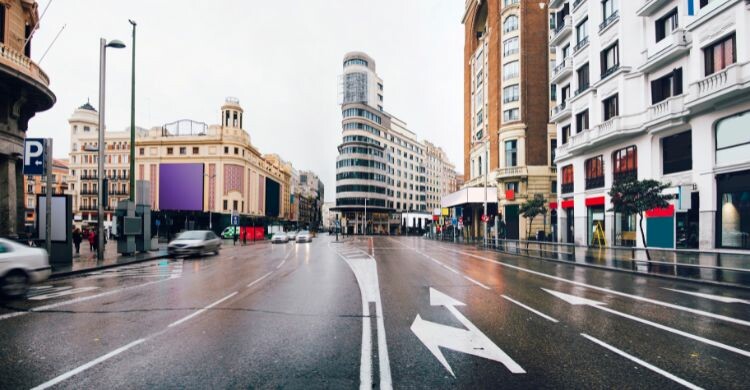 La Gran Vía, con su esquina más icónica
