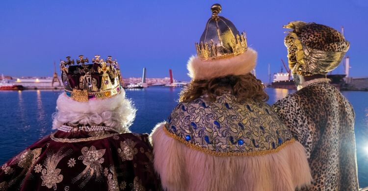 Los Reyes Magos llegando a Barcelona