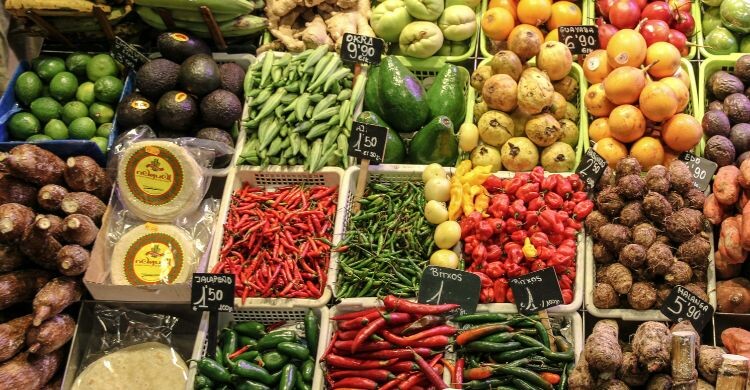 El mercado de San Antón se divide en varias plantas