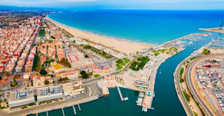 La playa de La Malvarrosa, Valencia