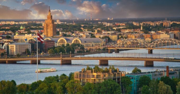Riga, la capital de Letonia